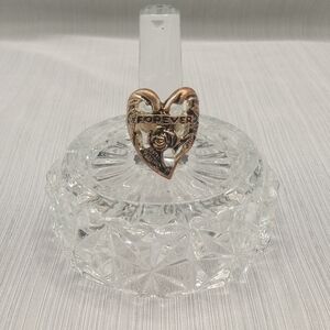 Heart Ring with 'Forever' Inscription Size 5.25